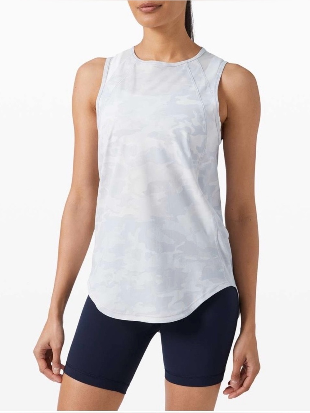 Lululemon Sculpt Tank Incognito Camo Alpine White Multi W1CMGS small? Flaw
